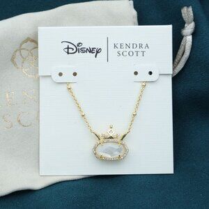 New Kendra Scott Gold Mother Of Pearl 'Courageous' Necklace Princess Style